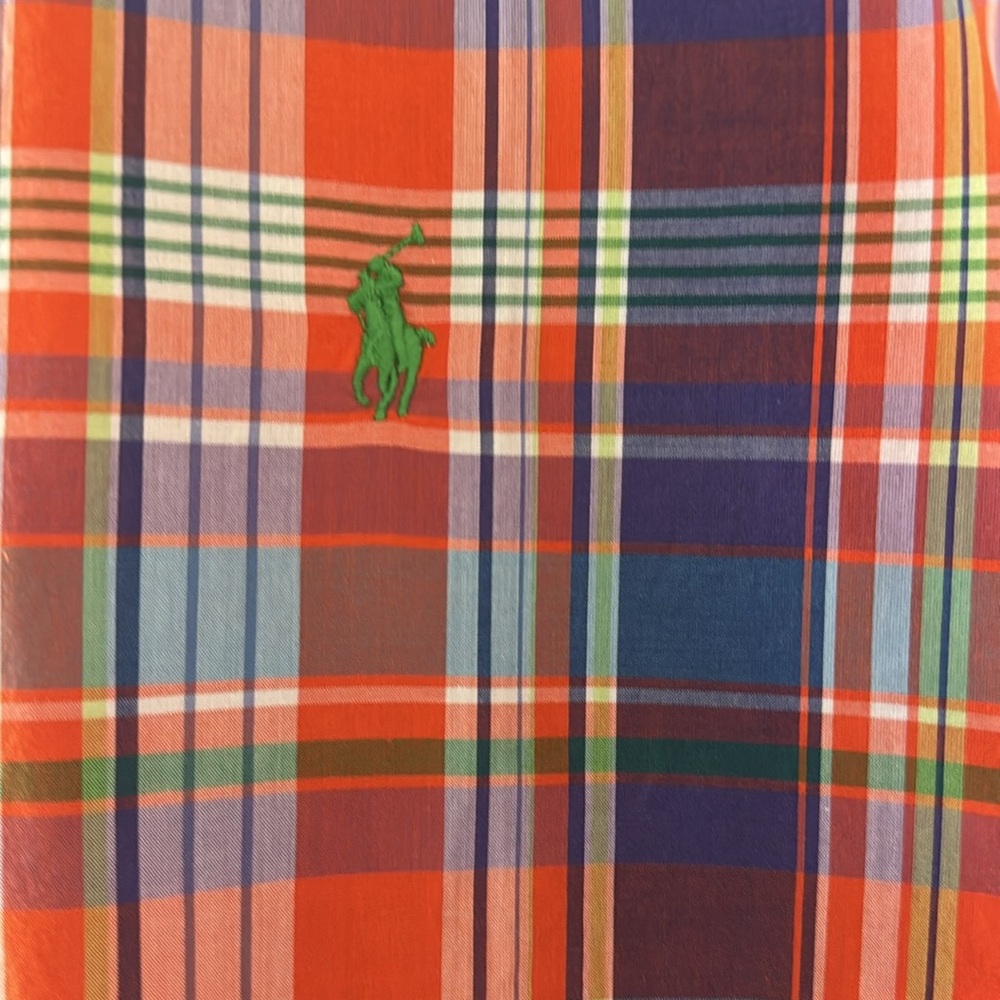 Ralph Lauren Custom‎ Fit Plaid Casual Button Down Dress Shirt Size XL - Picture 3 of 8